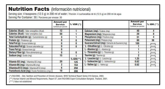 Platinum Amino Pre-Workout 375g