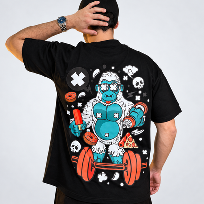 Remera Oversize Black Gorilla