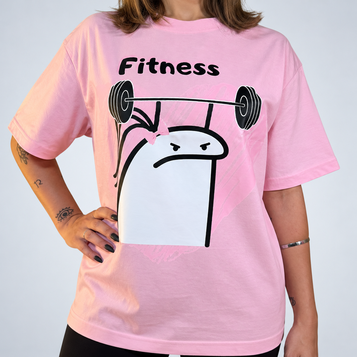 Remera Oversize Fitness Girl